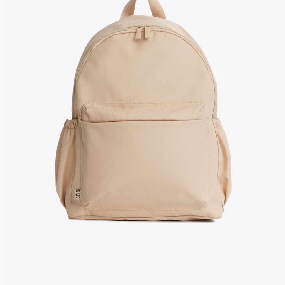 BEIS Tan Backpack Minimalist Design
